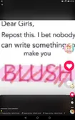 NOBODY CAN'T​ MAKE ME BLUSH HAHAHAH!!!