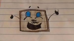 Tiny Box Tim... NOW WITH MUSTACHE!! :3