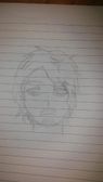 I drew my face. It's the face of a happy man, isn't it?