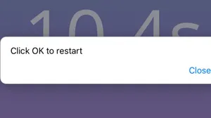 Click OK to restart! Website: Close ???