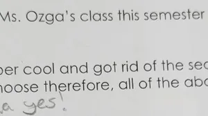 Last question on our final exam
