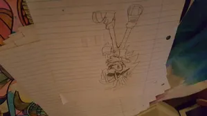 I present the shity drawing i made :manic the hedgehogs he look horrible