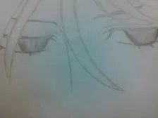 Drawing sketch of Sebastian close up drawn by my friend