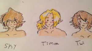 Excuse my lazy coloring but this is my 'Linkforce' ;v;