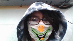someone called me elmo cuz of the mask :/