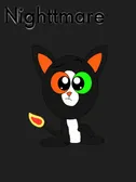 Nighttmare the tuxedo cat Kwami!