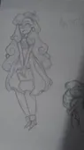 some art that i did for a new oc, yeet (oK IK THE QUALITY IS BAD, I HAD TO TAKE THIS IN THE CLOSET)