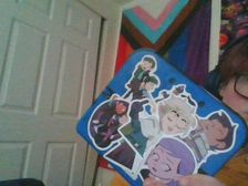 my hunter middle finger sticker came