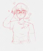 a doodle to test my new hooman style