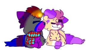 Me and my gf (art made by Rubytheleopard,