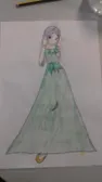 Hikari in a ball gown