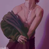 my brother caught me lookin’ at this- its literally dream fanart-