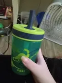 My dino cup!!!(it's leakproof btw 😌😌😌)