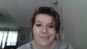 Was raining heavy outside, Dad got pissed seeing me standing there, this is me with my hair toweled-