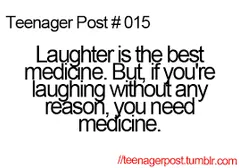 I think everyone has laughed without any reason in his/her life though:D