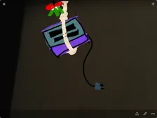 Oh look toster is under the mistletoe