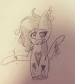 Pastel gore of my oc