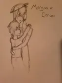 Morgan and Damon (kinda shit(