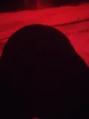 I'm at my cousins red light room and I cover my face :)