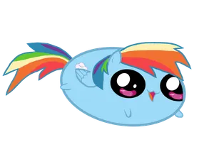 i love luna and rainbow