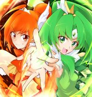 Glitter Force Edition: Cure Sunny vs Cure March Glitter Force Edition: Cure Sunny vs Cure March