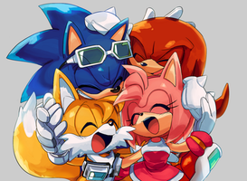Who's better: Tails, knuckles, amy or Sonic? Who's better: Tails, knuckles, amy or Sonic?