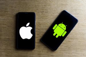 Apple and Android Apple and Android