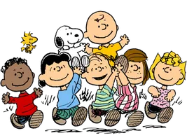 Snoopy or Charlie Brown or Woodstock the yellow bird
