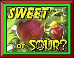 Sweet foods or sour foods? Sweet foods or sour foods?