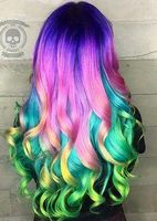 Which rainbow hairstyle do you like most? Which rainbow hairstyle do you like most?