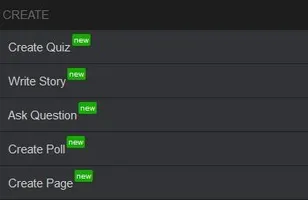 Have you created a quiz, story, question, poll or page on the Mobile version - without switching from the Desktop version? Have you created a quiz, story, question, poll or page on the Mobile version - without switching from the Desktop version?