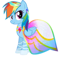 Which Dress Looks Best On Rainbow Dash?