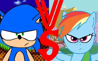 Sonic vs Rainbowdash Speed Test Sonic vs Rainbowdash Speed Test