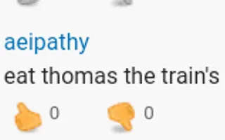 How do I eat Thomas the train's caboose?