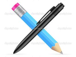 Pen or a pencil Pen or a pencil
