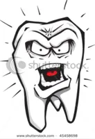 I lost a tooth wanna see it .3. (It was upside down and it hurt)
