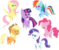 Favourite mane six pony? (I picked the scariest pics ever...)