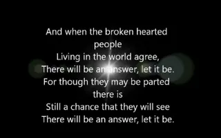 The Beatles - Let It Be Lyrics The Beatles - Let It Be Lyrics
