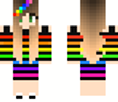 rainbow girl | Minecraft Skin rainbow girl | Minecraft Skin
