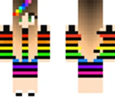 rainbow girl | Minecraft Skin rainbow girl | Minecraft Skin