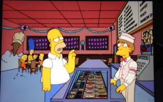 The Simpsons-Homer buys the 1,000,000th Ice cream cone The Simpsons-Homer buys the 1,000,000th Ice cream cone