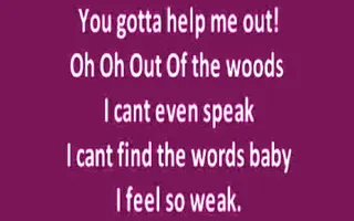 Taylor Swift Out Of The Woods Lyrics Taylor Swift Out Of The Woods Lyrics