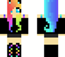 Rainbow Angel Cat Girl | Minecraft Skin Rainbow Angel Cat Girl | Minecraft Skin
