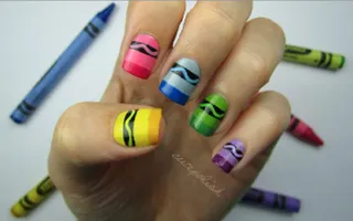 Crayon Nail Art Crayon Nail Art