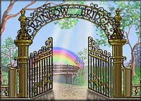 The Rainbow Bridge Poem - The beautiful journey of a pet after death. The Rainbow Bridge Poem - The beautiful journey of a pet after death.