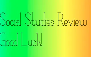 social studies review