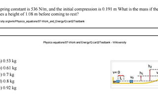 A Physics Quiz A Physics Quiz