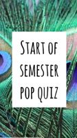 Academy Pop Quiz 1 Academy Pop Quiz 1