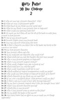 30 Day Harry Potter Challenge 30 Day Harry Potter Challenge