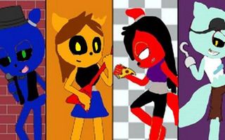 My friends at Five Nights At Freddy's 2: They're back again. My friends at Five Nights At Freddy's 2: They're back again.